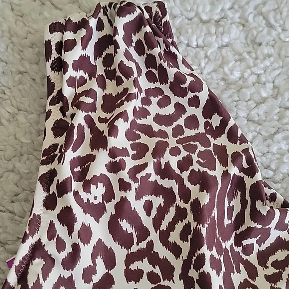 NEW J CREW ONE SHOULDER ruched Swin Suit In Leaopard Print  Size 10 - Picture 7 of 16